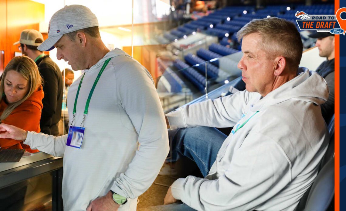 A behind-the-scenes look inside the Broncos' suite at the 2024 NFL Combine