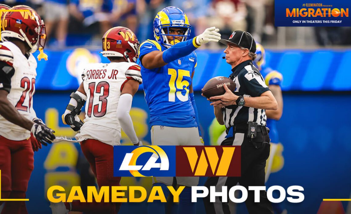 GAME PHOTOS: Rams face Washington Commanders in Week 15 at SoFi Stadium