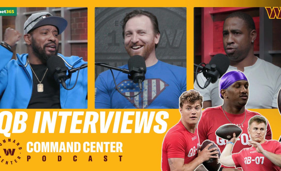 QB Interviews at the Combine, JJ McCarthy on the RISE, 2010 NFL Re-Draft | Command Center Podcast | Washington Commanders