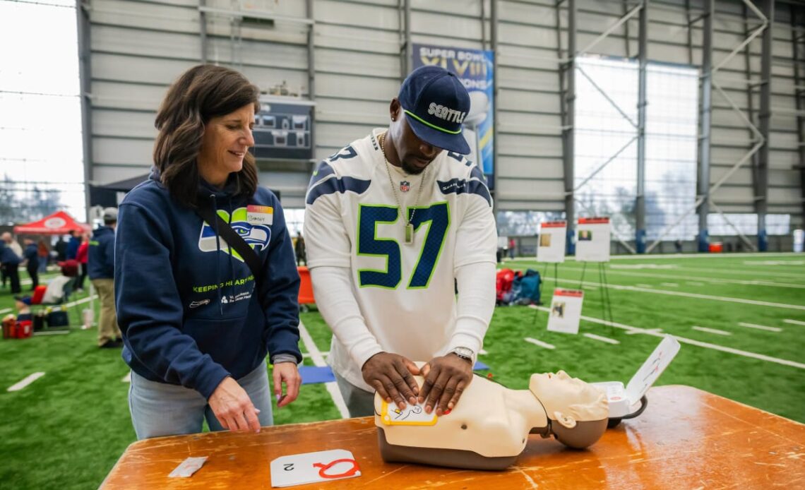 Seahawks Partner With Virginia Mason Franciscan Health & Nick Of Time To Host Free Youth Heart Screening & CPR/AED Training At Virginia Mason Athletic Center