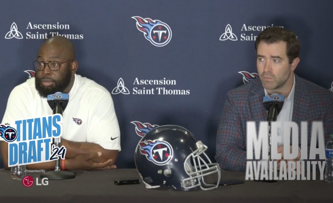  Ran Carthon and Brian Callahan on 2nd Round Pick T'Vondre Sweat | 2024 Draft Media Availability