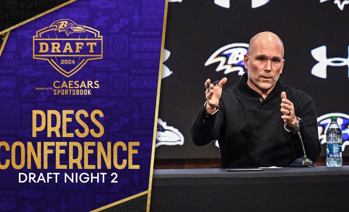 Adisa Isaac Introductory Presser, Eric DeCosta Recaps Night Two  | Baltimore Ravens