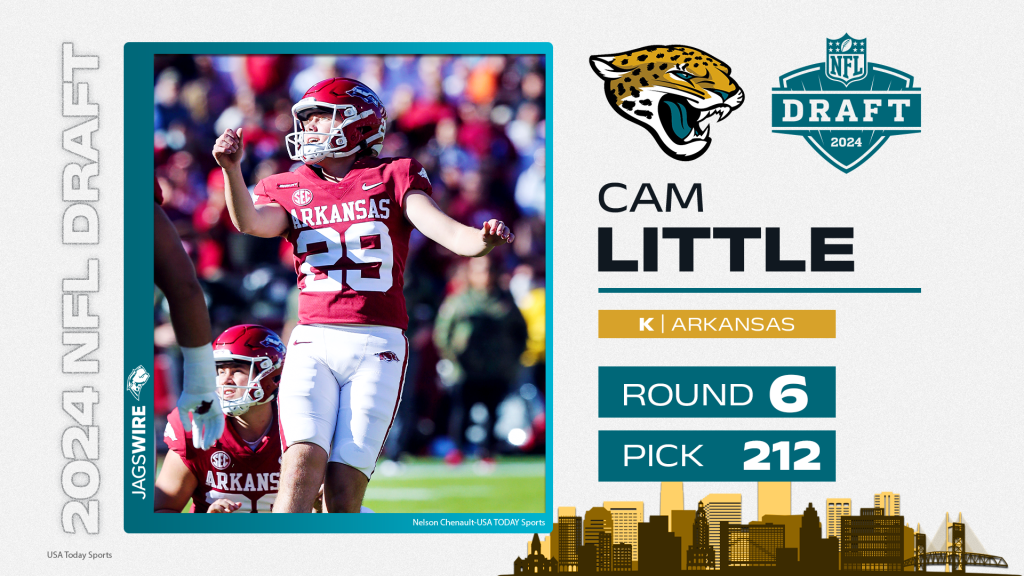 Cam Little is first Arkansas player selected in 2024 NFL Draft