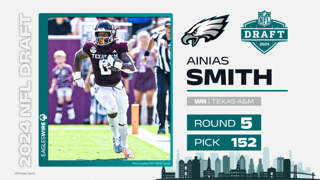 Eagles select Ainias Smith with pick No. 152 overall