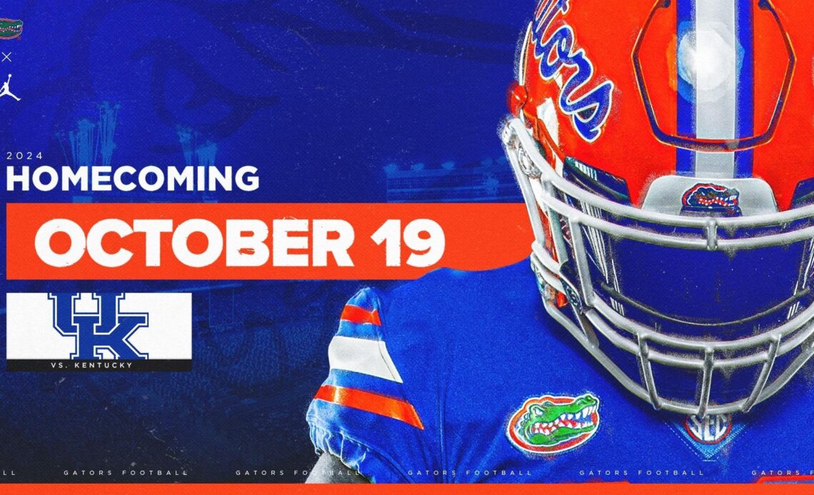 Gators Matchup with Kentucky set as UF’s 2024 Homecoming Game