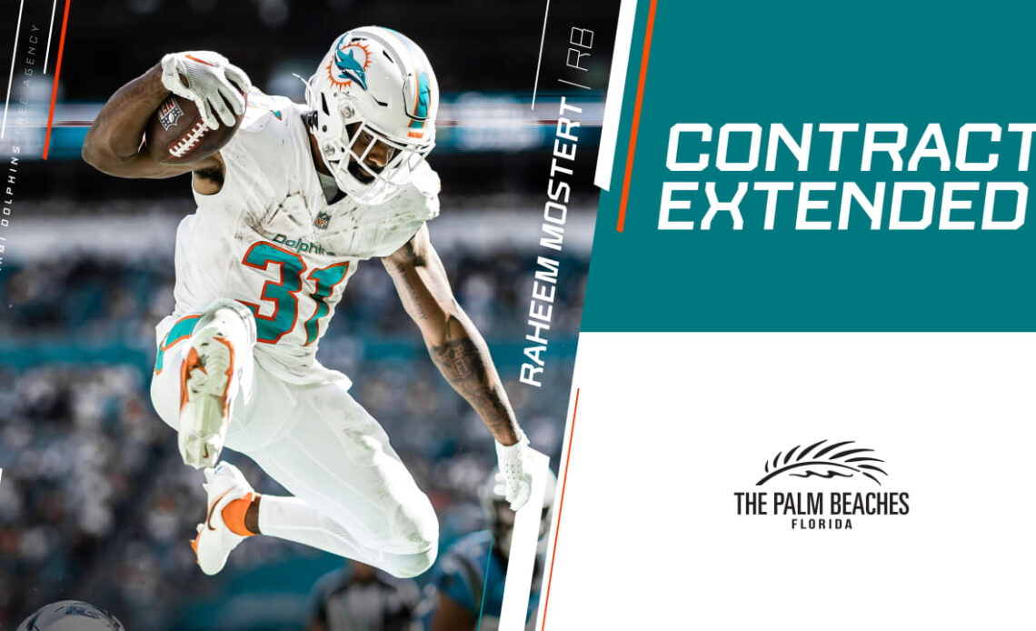 Miami Dolphins Sign Raheem Mostert to Contract Extension