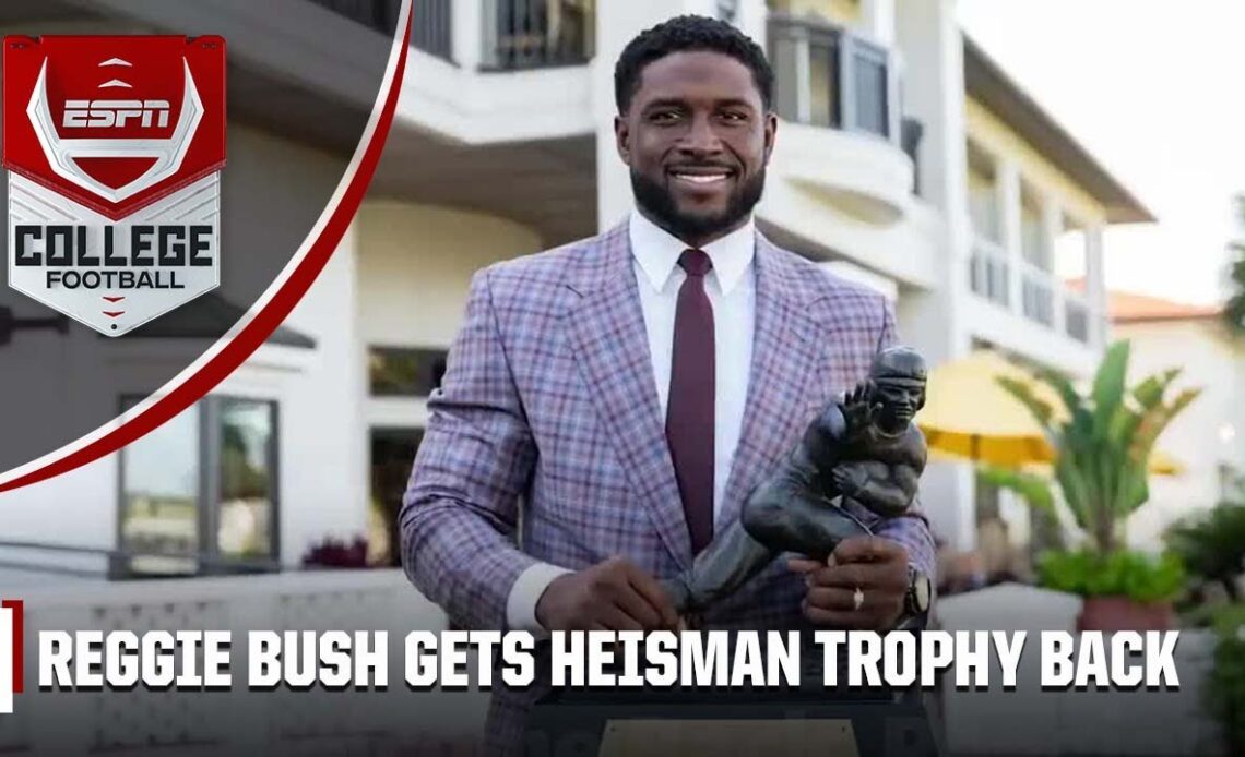 The moment Reggie Bush got the Heisman trophy back 👏 | ESPN College Football