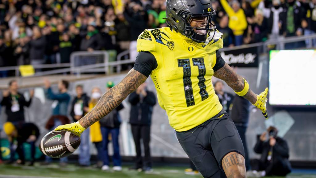 Troy Franklin in Cleveland as 2024 NFL draft nears