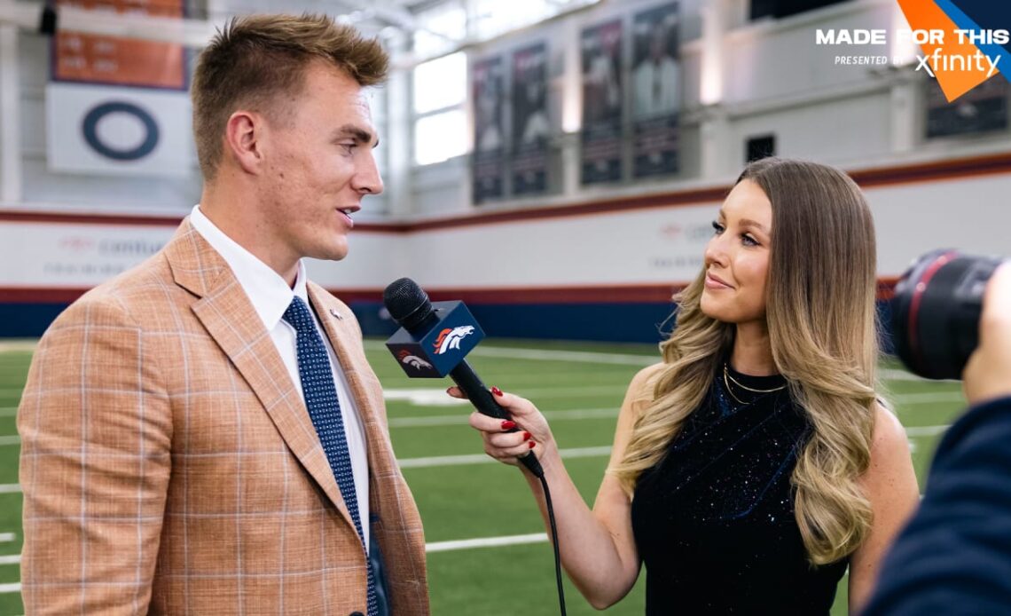 'Before the draft yesterday, this is where I wanted to be': QB Bo Nix explains what it means to be a Bronco