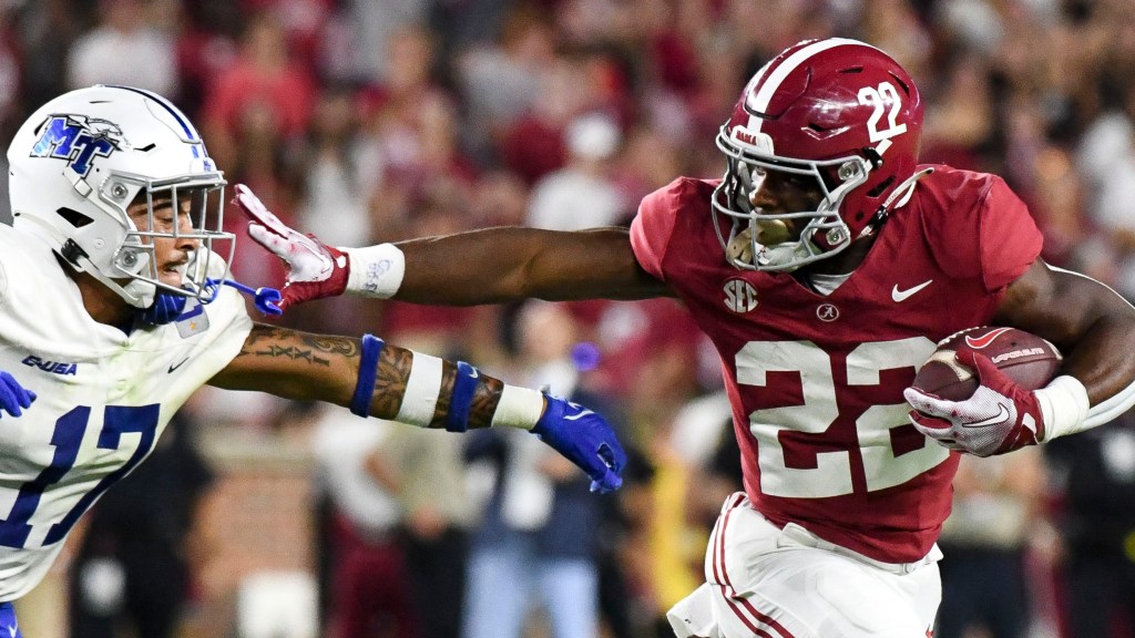 Alabama football RB Justice Haynes named a potential breakout player