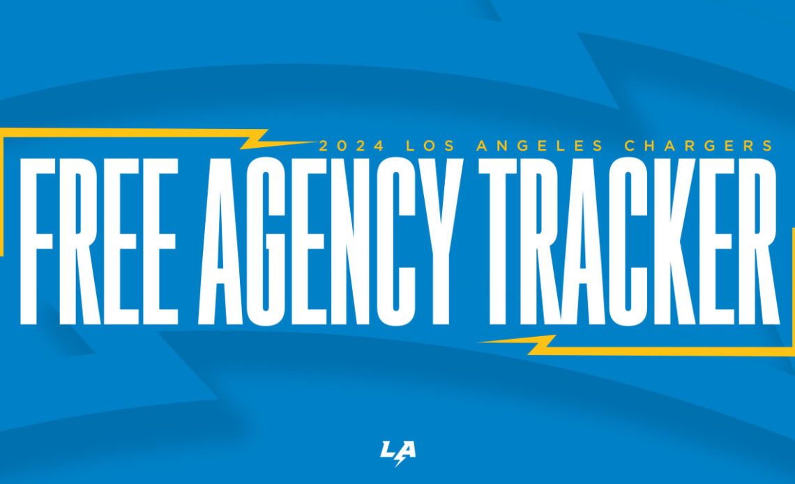 Chargers 2024 Free Agency Tracker