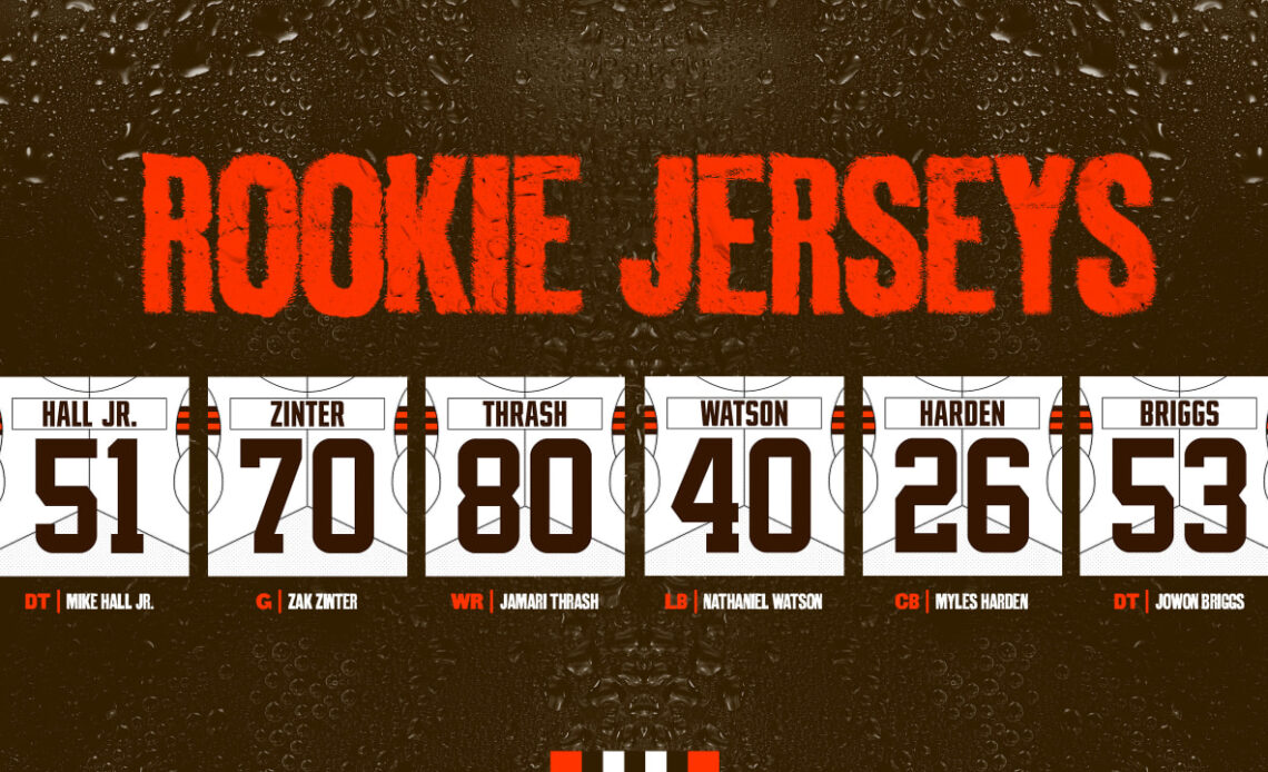 Jersey numbers for the Browns' 2024 draft class