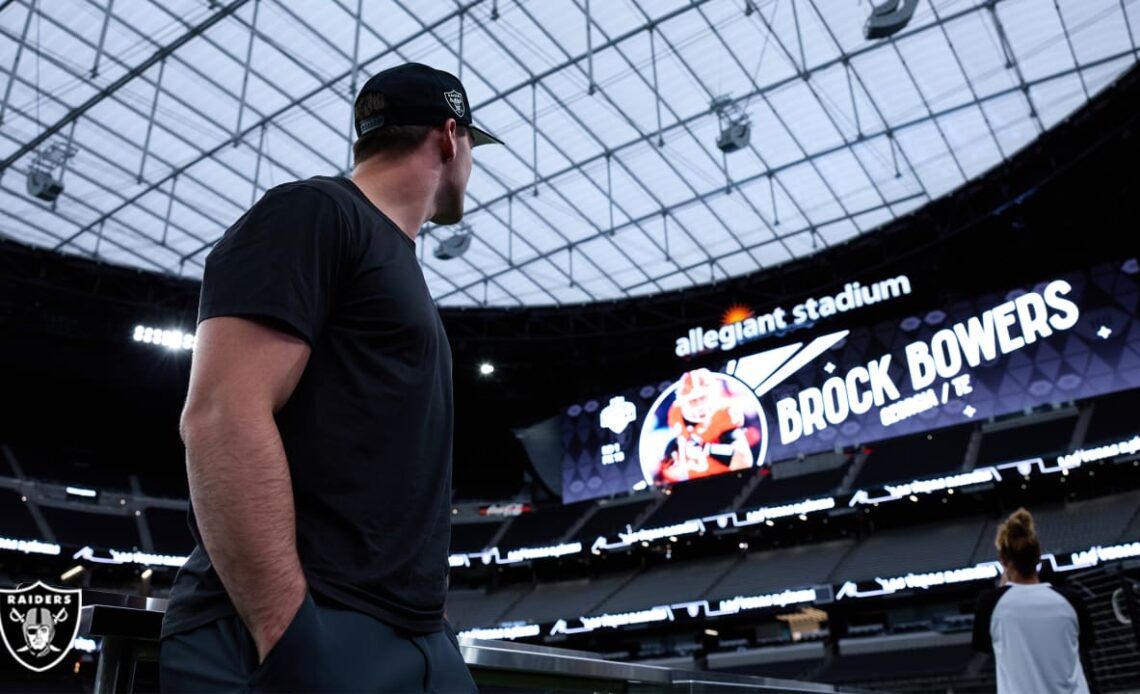 Photos: First-round draft pick Brock Bowers' first day in Vegas