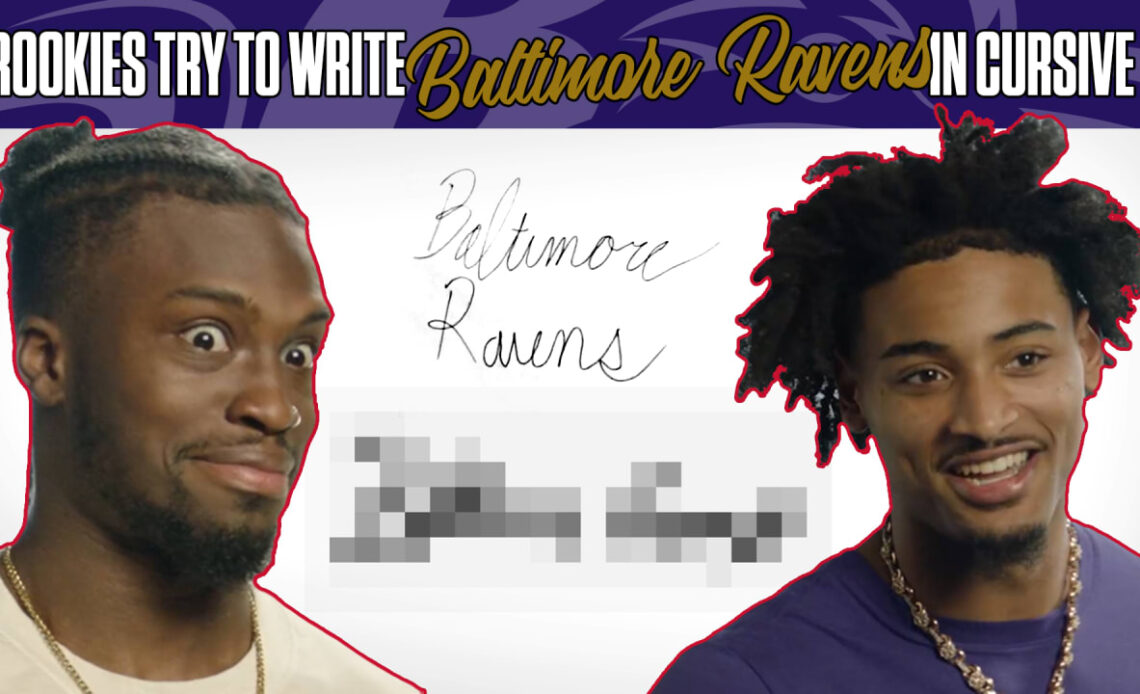 Superlatives: Can Ravens Rookies Write in Cursive?