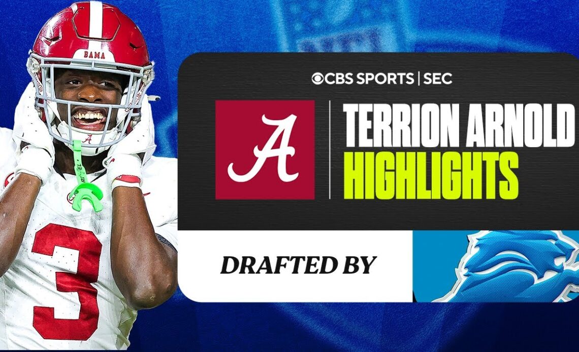 Terrion Arnold Alabama Highlights | No. 24 Overall to Lions | CBS Sports