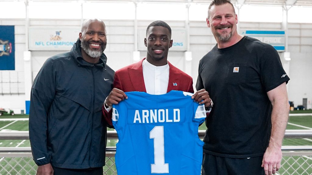 Terrion Arnold will wear No. 0 as Lions rookies pick their jerseys