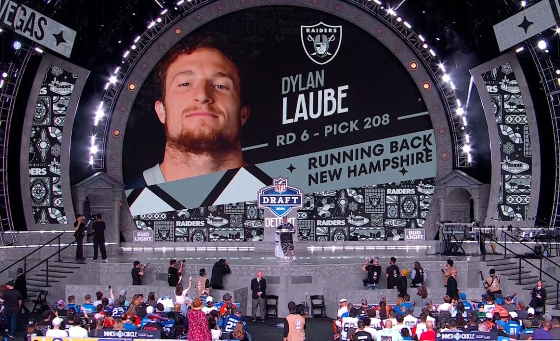 Watch: Raiders select Dylan Laube with No. 208 pick in 2024 NFL Draft