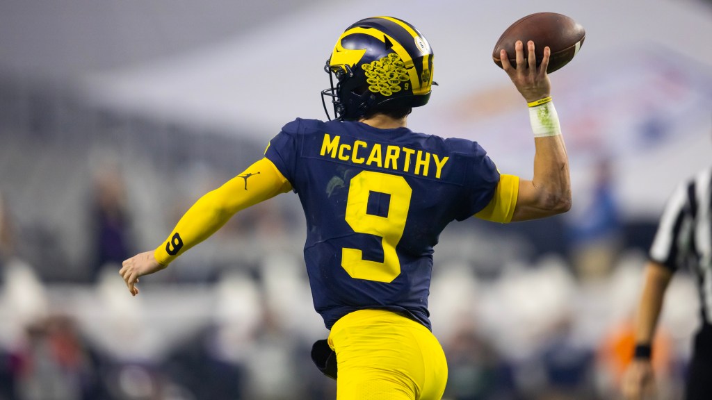 Where did CBS Sports put J.J. McCarthy in their QB power rankings?