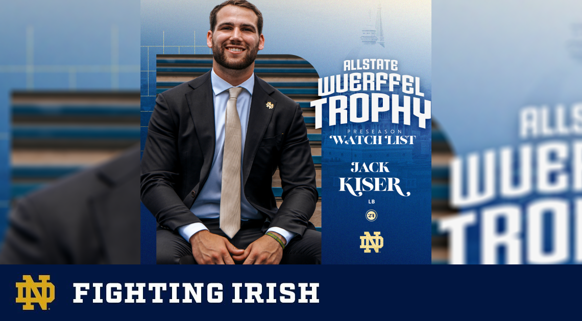 Kiser Nominated to Allstate Wuerffel Trophy Watch List