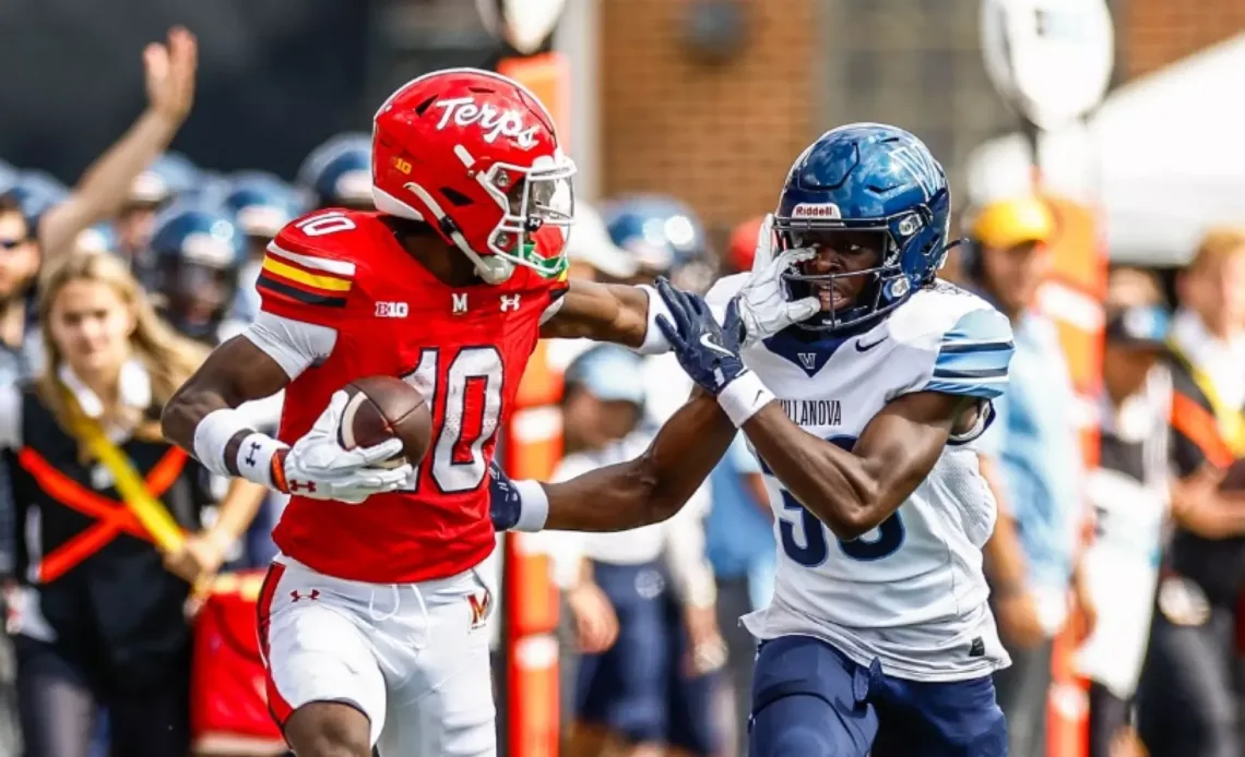 Tai Felton with a 61-yard reception vs. Villanova