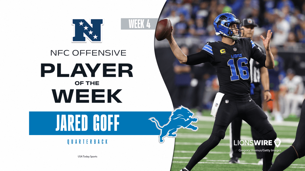 Jared Goff wins NFC Offensive Player of the Week award